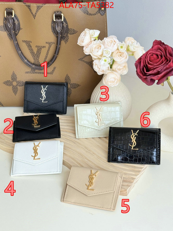 YSL Bags(TOP)-Wallet- the top ultimate knockoff ID: TA5382 $: 75USD,