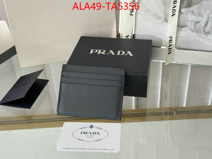 Prada Bags(TOP)-Wallet where quality designer replica ID: TA5356 $: 49USD,