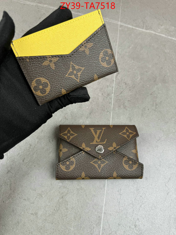 LV Bags(4A)-Wallet mirror copy luxury ID: TA7518 $: 39USD,