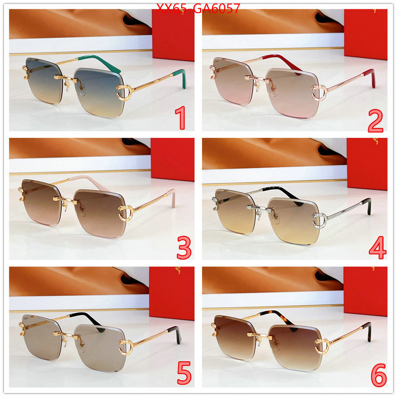 Glasses-Cartier cheap wholesale ID: GA6057 $: 65USD