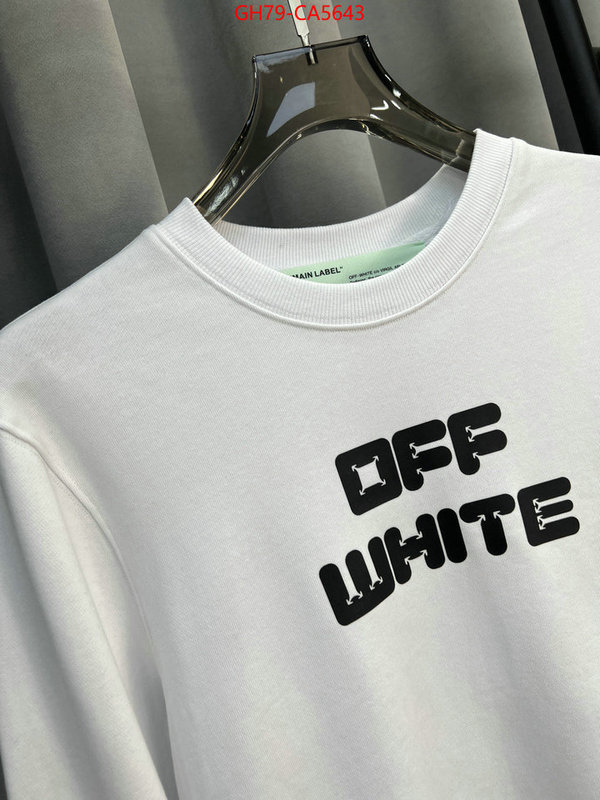 Clothing-OffWhite the quality replica ID: CA5643 $: 79USD