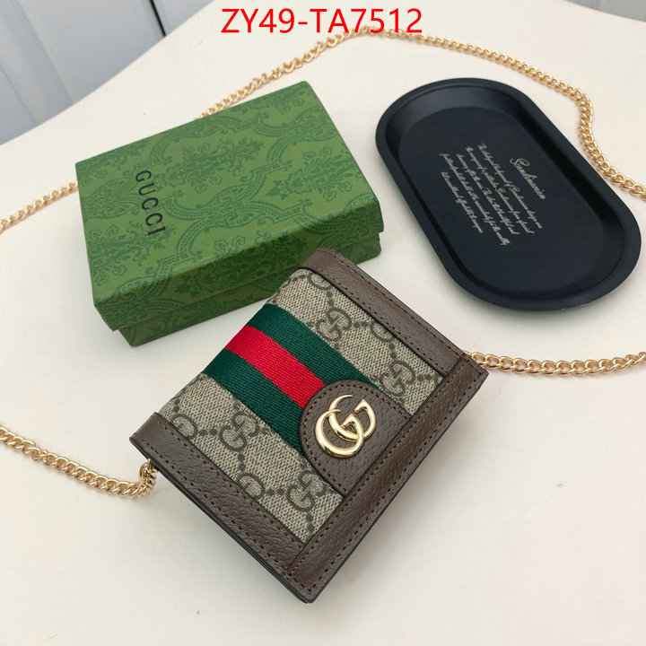 Gucci Bags(4A)-Wallet- luxury shop ID: TA7512 $: 49USD,