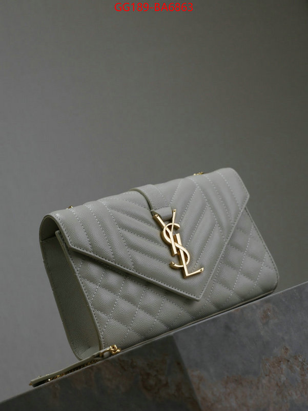 YSL Bags(TOP)-Envelope Series how to find replica shop ID: BA6863 $: 189USD,