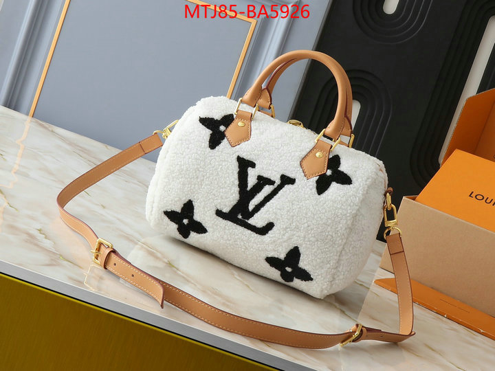 LV Bags(4A)-Speedy- buy best high-quality ID: BA5926 $: 85USD,