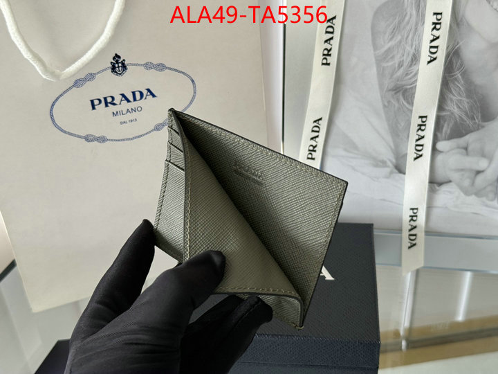 Prada Bags(TOP)-Wallet where quality designer replica ID: TA5356 $: 49USD,