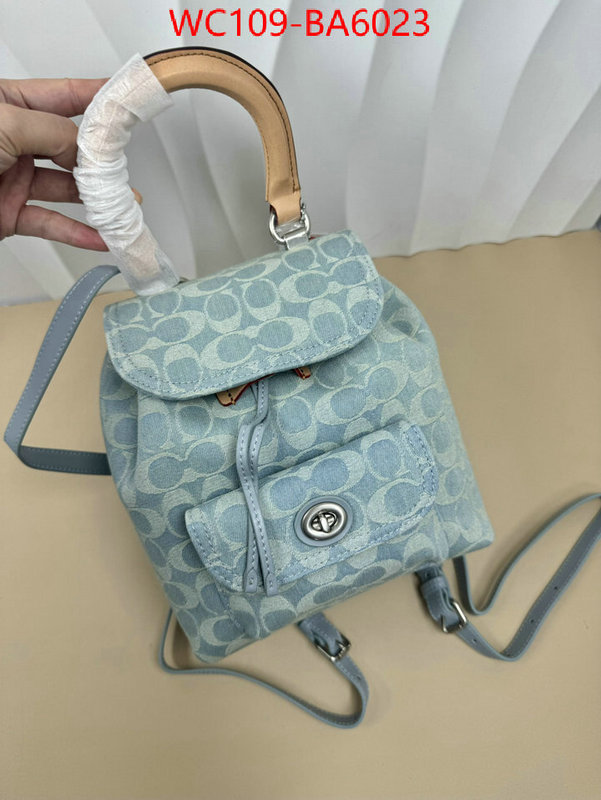 Coach Bags(4A)-Backpack- luxury cheap ID: BA6023 $: 109USD,