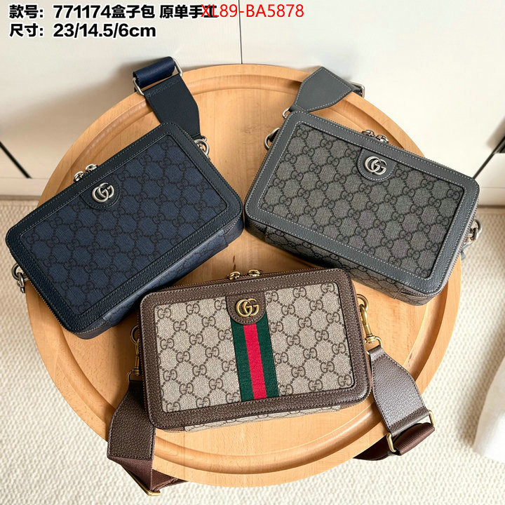 Gucci Bags(4A)-Crossbody- for sale online ID: BA5878 $: 89USD,