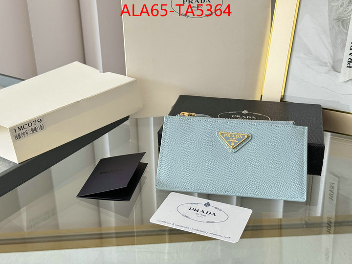 Prada Bags(TOP)-Wallet designer fake ID: TA5364 $: 65USD,