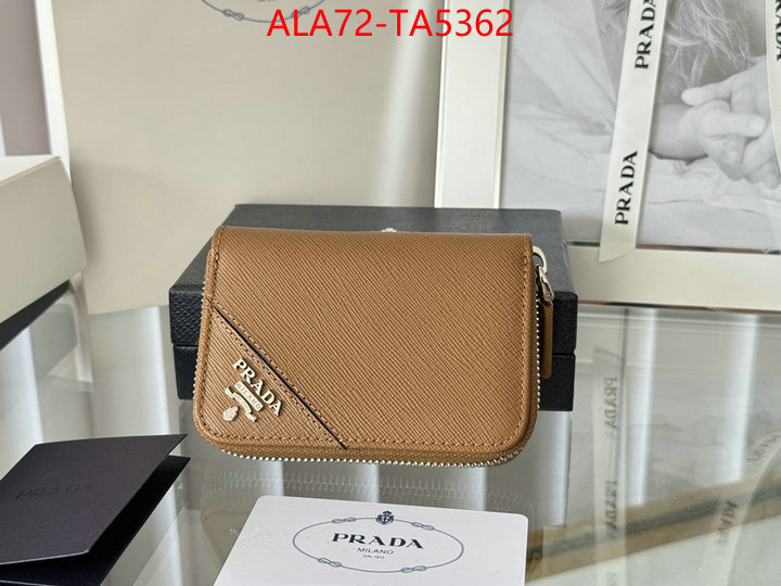 Prada Bags(TOP)-Wallet 2024 luxury replicas ID: TA5362 $: 72USD,