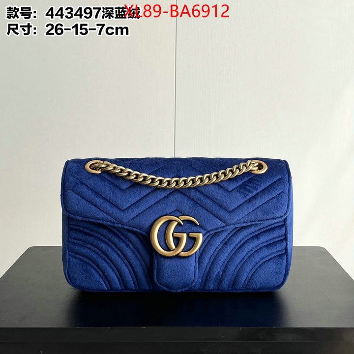 Gucci Bags(4A)-Marmont high quality replica designer ID: BA6912 $: 89USD,