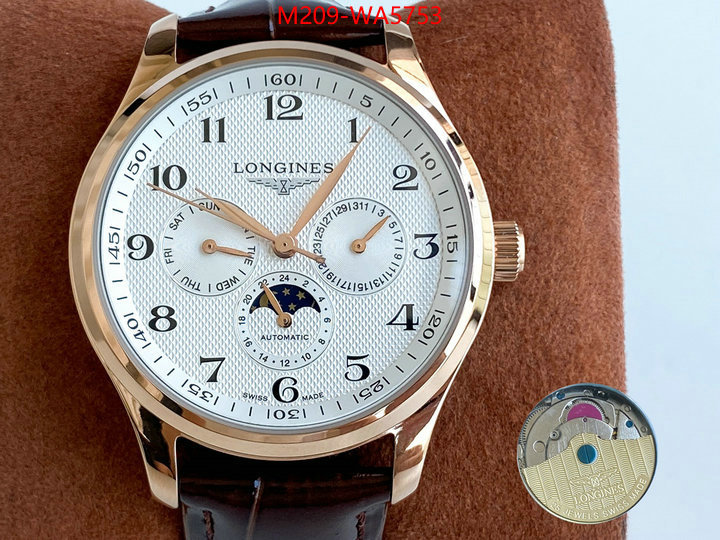 Watch(TOP)-Longines 1:1 clone ID: WA5753 $: 209USD