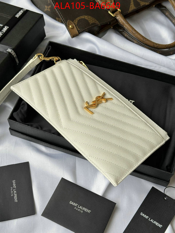 YSL Bags(TOP)-Clutch- luxury cheap replica ID: BA6649 $: 105USD,