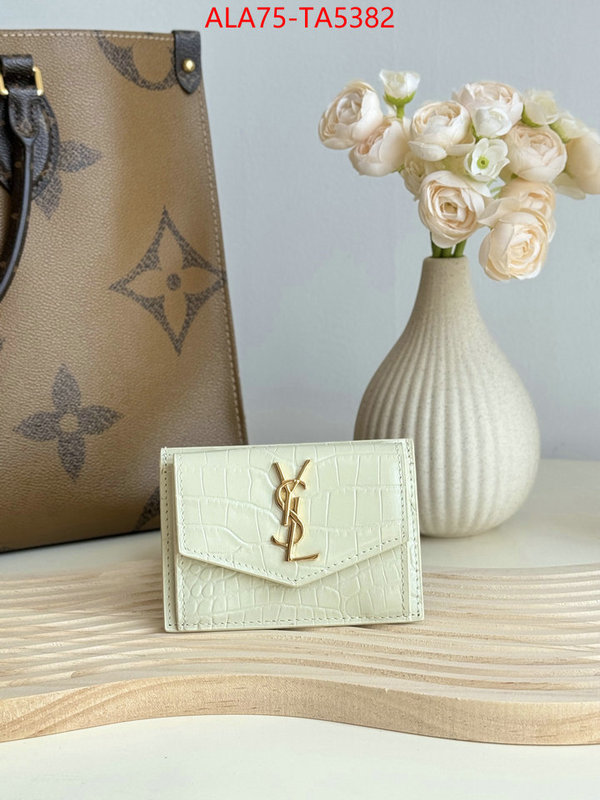 YSL Bags(TOP)-Wallet- the top ultimate knockoff ID: TA5382 $: 75USD,