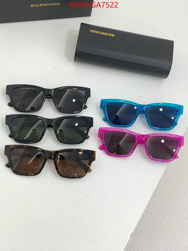 Glasses-Balenciaga luxury cheap ID: GA7522 $: 59USD