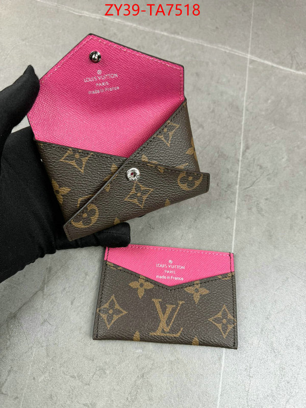 LV Bags(4A)-Wallet mirror copy luxury ID: TA7518 $: 39USD,