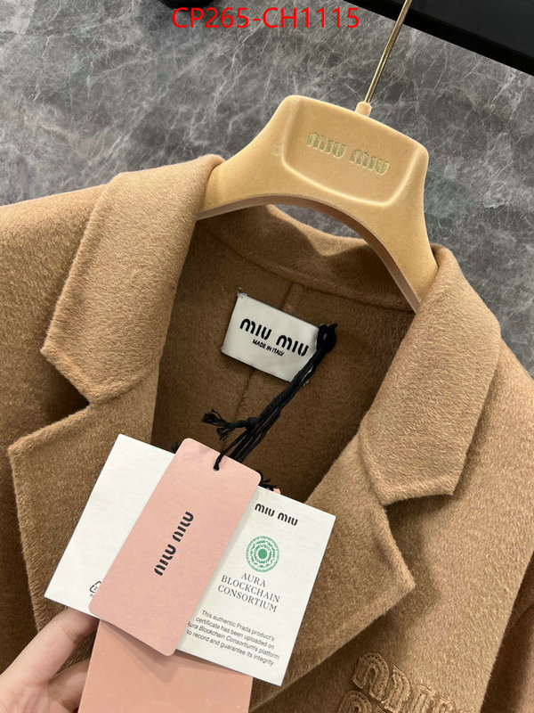 Clothing-MIU MIU exclusive cheap ID: CH1115 $: 265USD