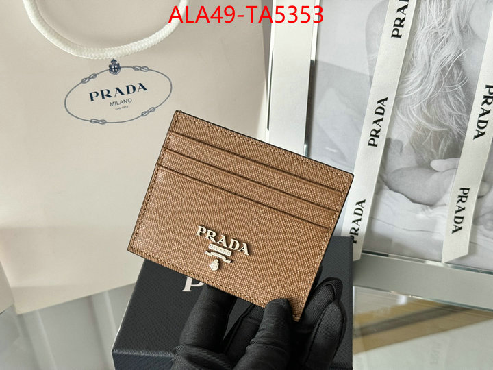 Prada Bags(TOP)-Wallet 7 star quality designer replica ID: TA5353 $: 49USD,