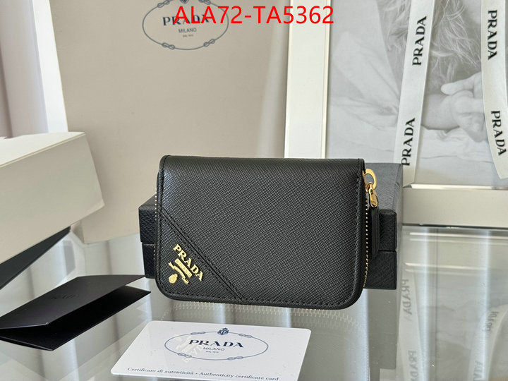 Prada Bags(TOP)-Wallet 2024 luxury replicas ID: TA5362 $: 72USD,