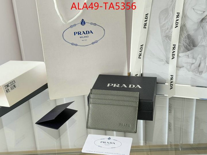 Prada Bags(TOP)-Wallet where quality designer replica ID: TA5356 $: 49USD,