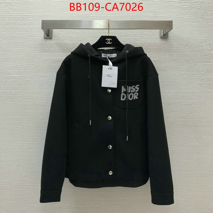 Clothing-Dior 2024 luxury replicas ID: CA7026 $: 109USD