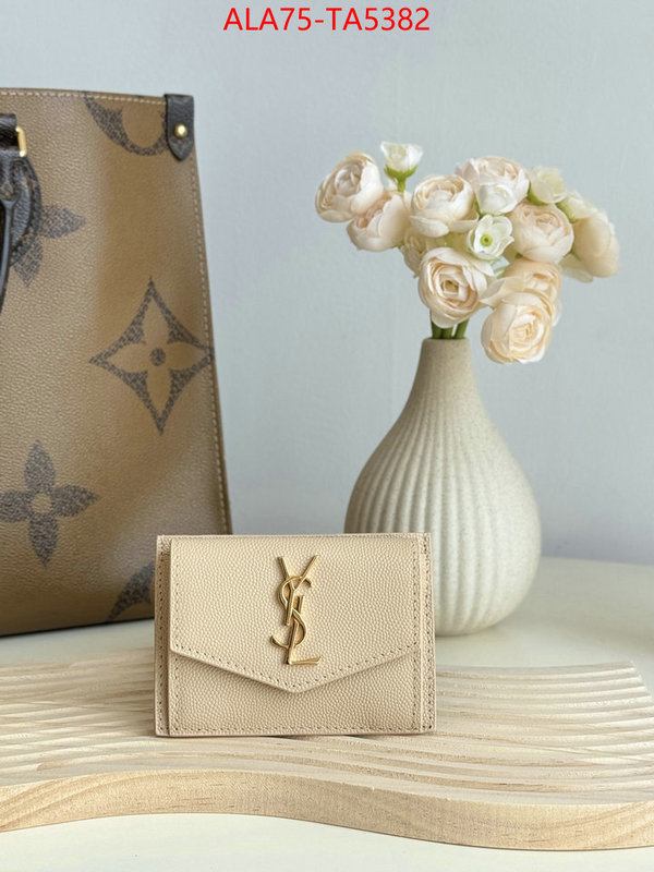 YSL Bags(TOP)-Wallet- the top ultimate knockoff ID: TA5382 $: 75USD,