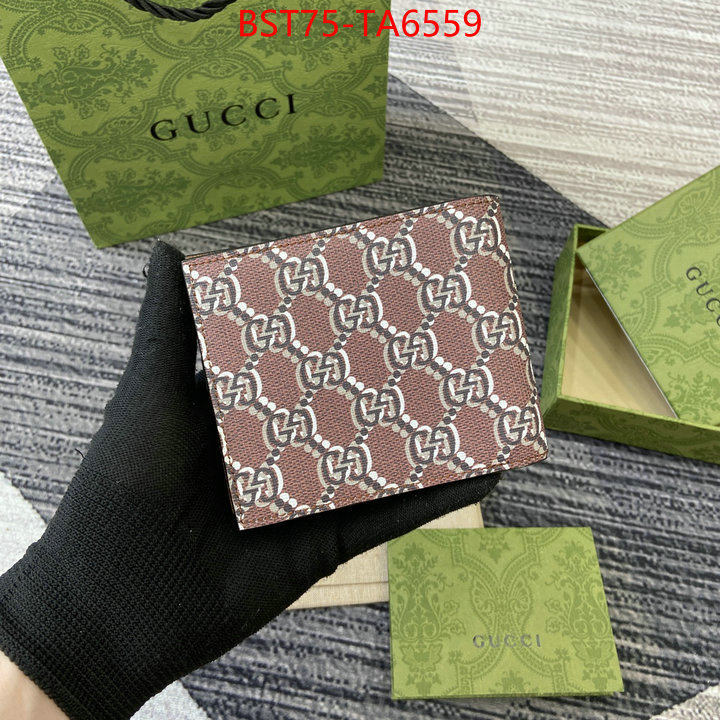 Gucci Bags(TOP)-Wallet- fake designer ID: TA6559 $: 75USD,