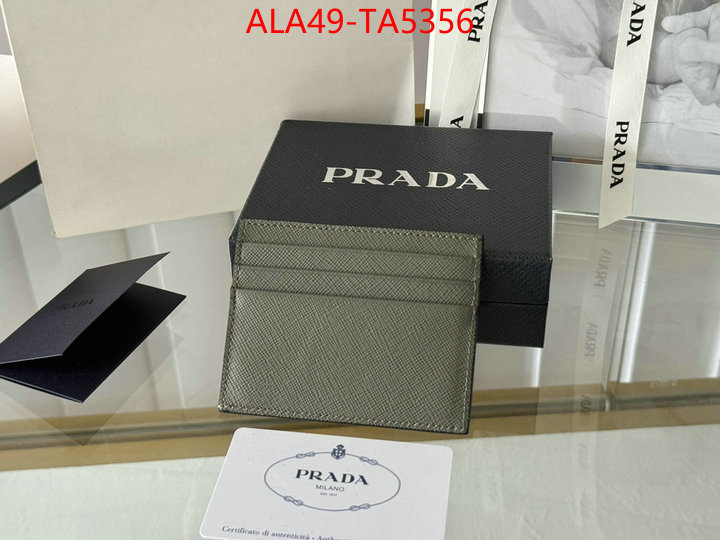 Prada Bags(TOP)-Wallet where quality designer replica ID: TA5356 $: 49USD,