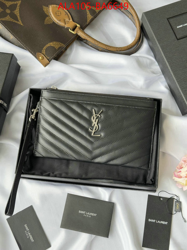 YSL Bags(TOP)-Clutch- luxury cheap replica ID: BA6649 $: 105USD,