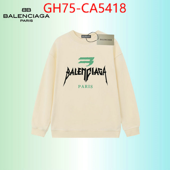 Clothing-Balenciaga designer 7 star replica ID: CA5418 $: 75USD