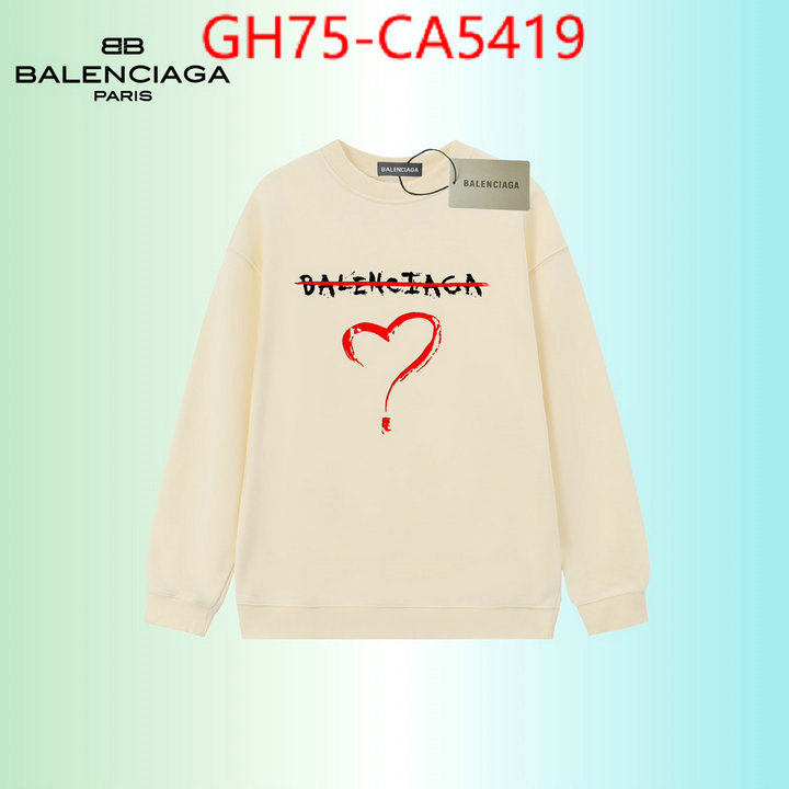 Clothing-Balenciaga fake ID: CA5419 $: 75USD