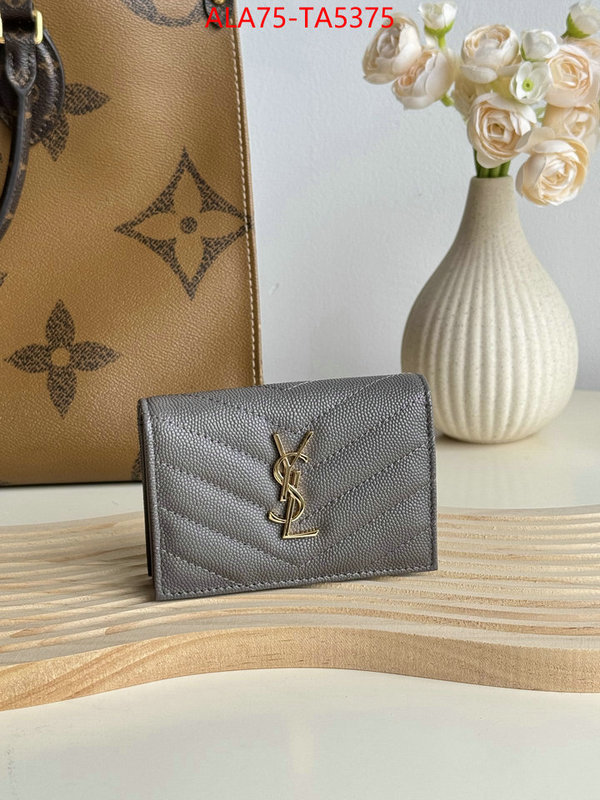 YSL Bags(TOP)-Wallet- replicas buy special ID: TA5375 $: 75USD,