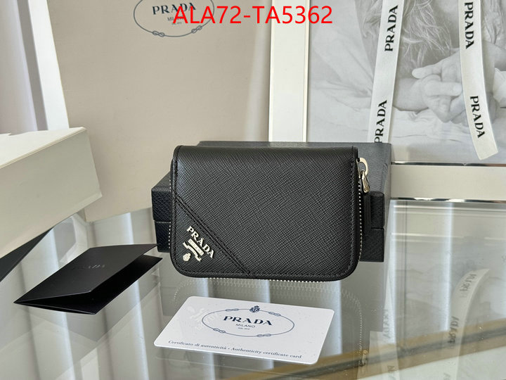 Prada Bags(TOP)-Wallet 2024 luxury replicas ID: TA5362 $: 72USD,