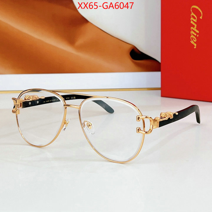 Glasses-Cartier how quality ID: GA6047 $: 65USD