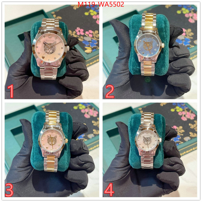 Watch(4A)-Gucci aaaaa quality replica ID: WA5502 $: 119USD