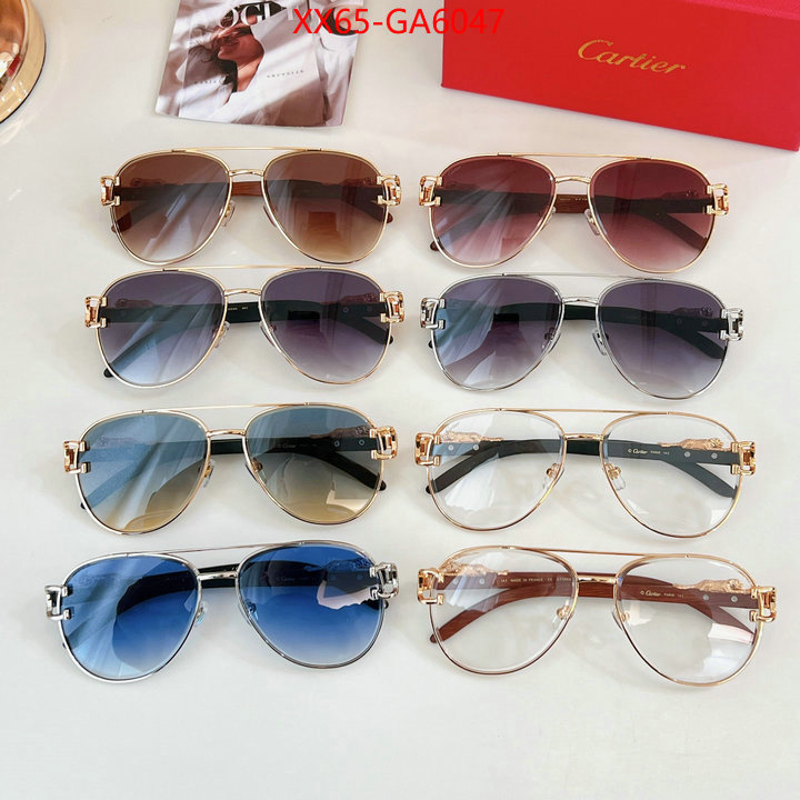 Glasses-Cartier how quality ID: GA6047 $: 65USD