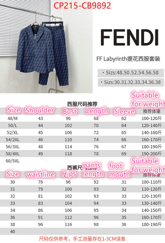 Clothing-Fendi online store ID: CB9892