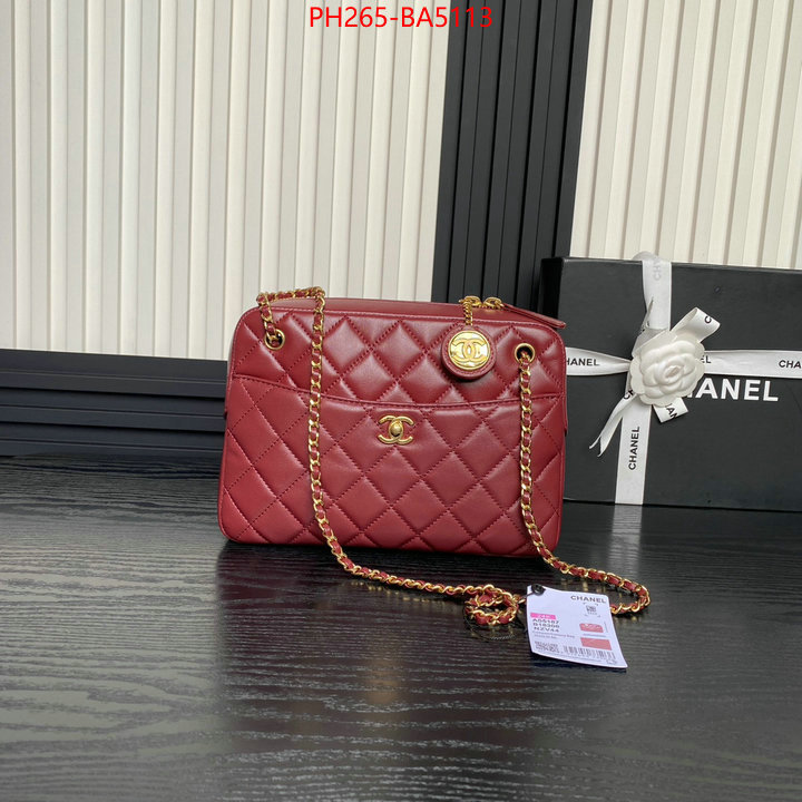 Chanel Bags(TOP)-Crossbody- unsurpassed quality ID: BA5113 $: 265USD,