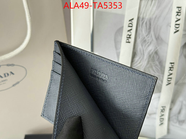 Prada Bags(TOP)-Wallet 7 star quality designer replica ID: TA5353 $: 49USD,