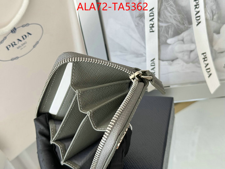 Prada Bags(TOP)-Wallet 2024 luxury replicas ID: TA5362 $: 72USD,