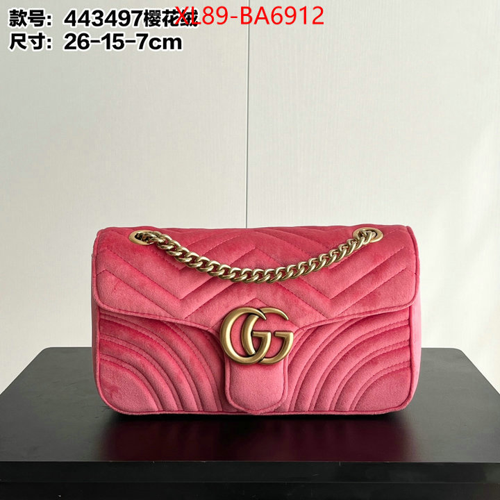 Gucci Bags(4A)-Marmont high quality replica designer ID: BA6912 $: 89USD,