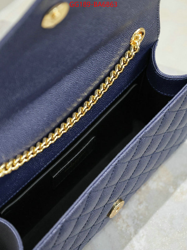 YSL Bags(TOP)-Envelope Series how to find replica shop ID: BA6863 $: 189USD,