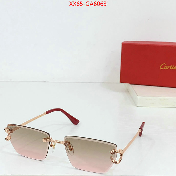 Glasses-Cartier high quality 1:1 replica ID: GA6063 $: 65USD