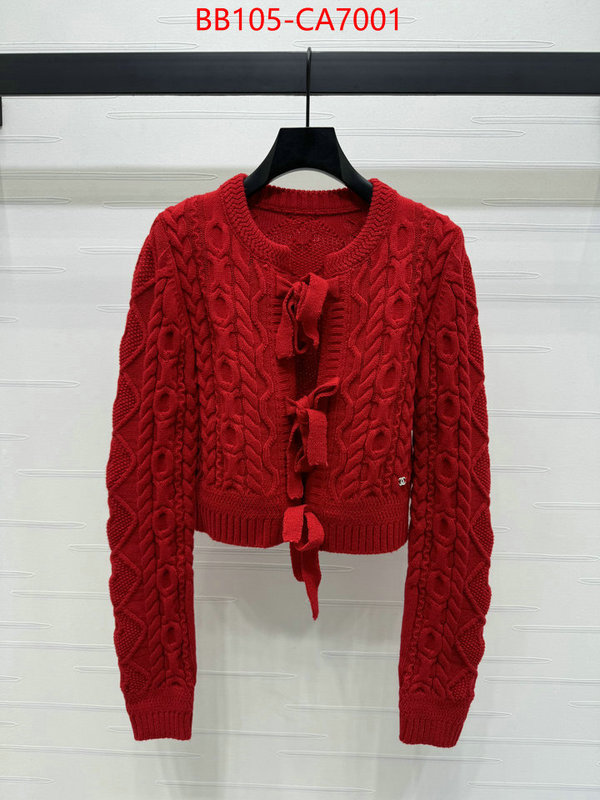 Clothing-Chanel designer high replica ID: CA7001 $: 105USD