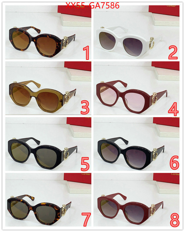 Glasses-Cartier fake designer ID: GA7586 $: 55USD