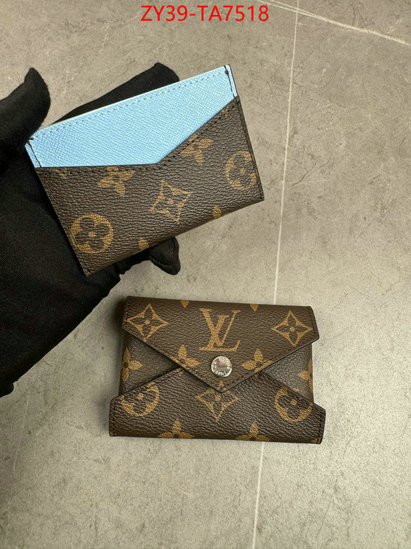 LV Bags(4A)-Wallet mirror copy luxury ID: TA7518 $: 39USD,