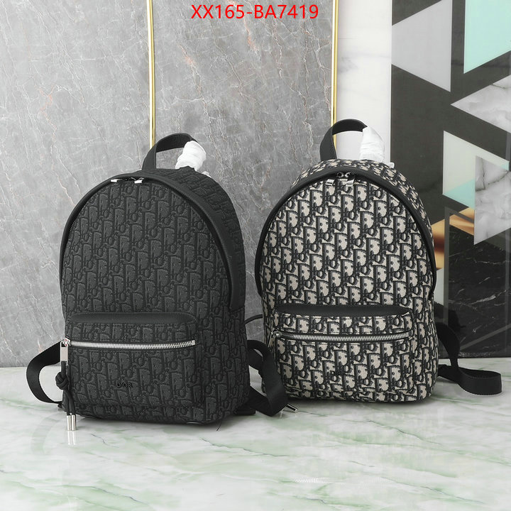 Dior Bags(TOP)-Backpack- best like ID: BA7419 $: 165USD,