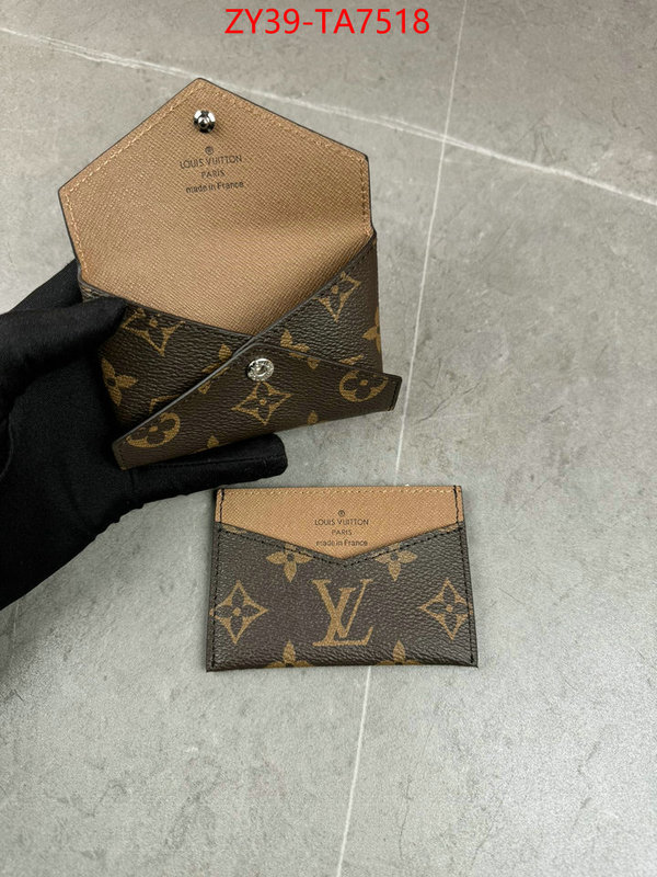 LV Bags(4A)-Wallet mirror copy luxury ID: TA7518 $: 39USD,