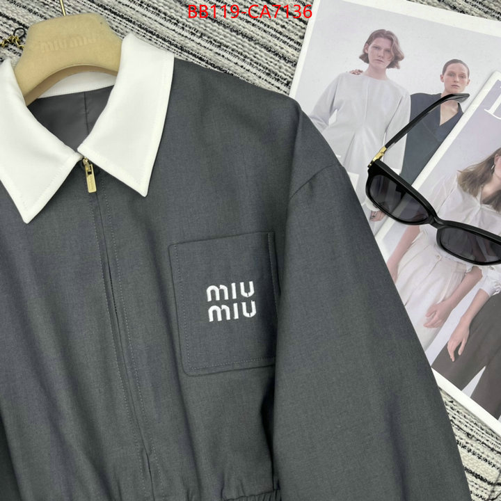 Clothing-MIU MIU 2024 aaaaa replica 1st copy ID: CA7136 $: 119USD