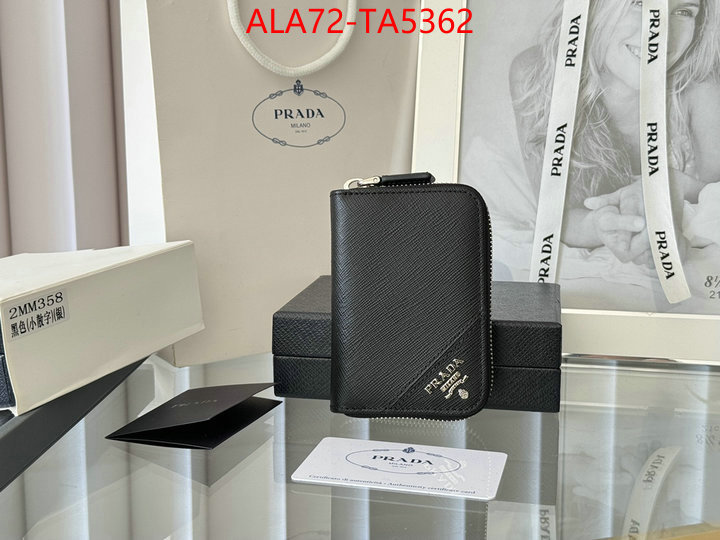 Prada Bags(TOP)-Wallet 2024 luxury replicas ID: TA5362 $: 72USD,