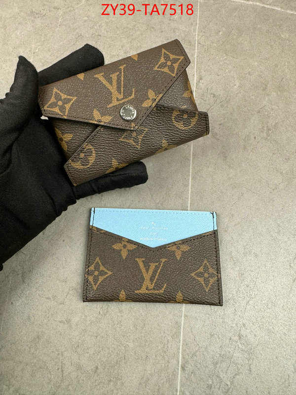 LV Bags(4A)-Wallet mirror copy luxury ID: TA7518 $: 39USD,